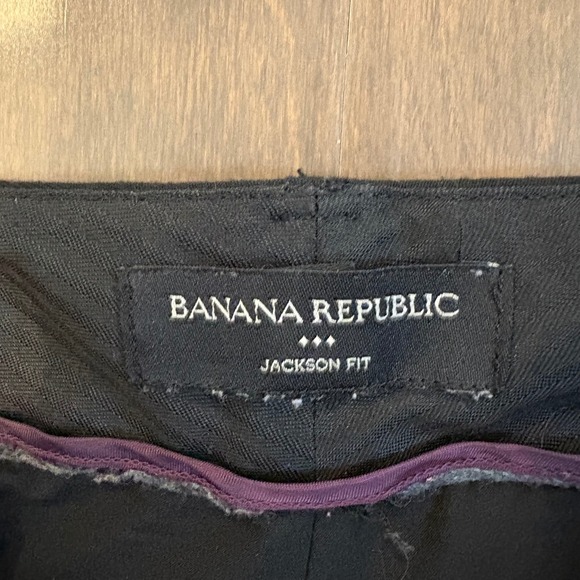 Banana Republic Jackson Fit Black Dress Pants Women's Size 6 Regular Lined - Picture 2 of 15